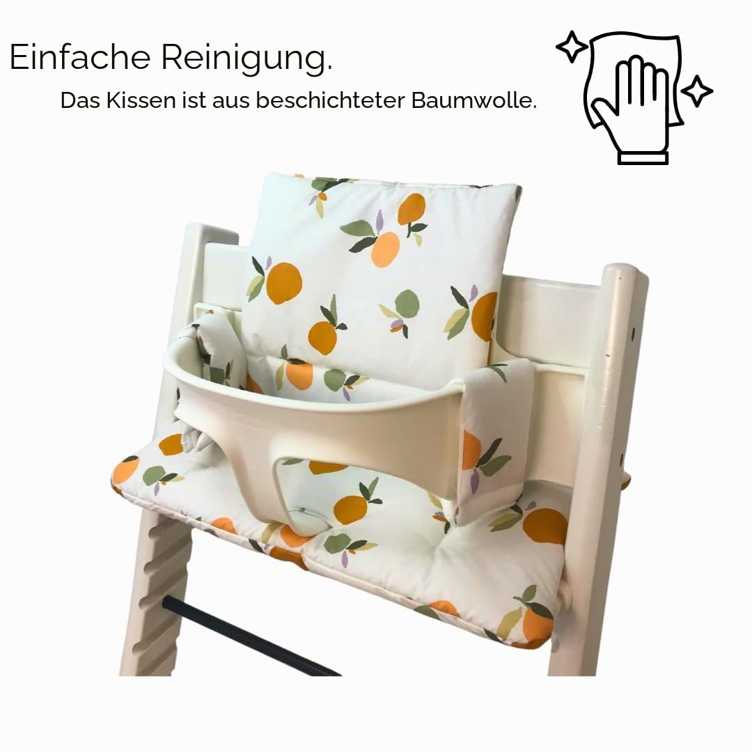 Sitzkissen für Stokke Tripp Trapp Hochstuhl, laminierte Beschichtung, weiß