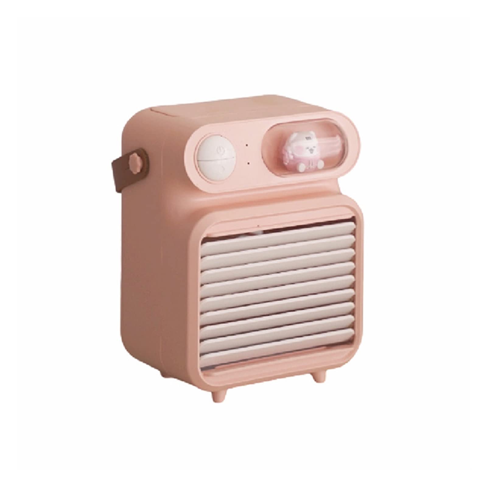 Mini Air Cooler Fan Portable Conditioner For Home Office Desktop Small USB Electric Airflow Comfort Refreshing Breeze(F06 pink)