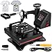 Produktbild BananaB Doppelanzeige Heißpresse Maschine 23x30cm Transferpresse 650W Heat Press Machine hitzepressemaschine mit Elektronische Zeitregelung und Temperaturüberwachung Automatisch für DIY