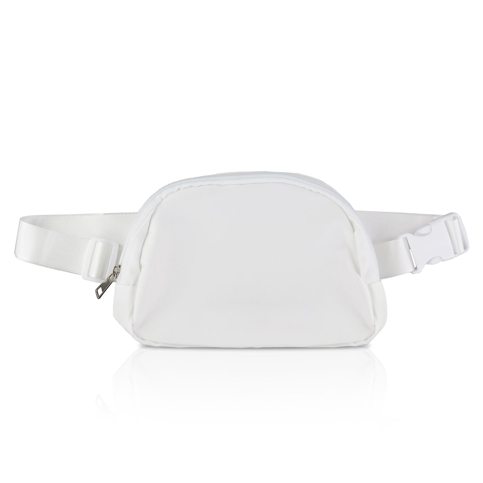 FuninCrea Small Fanny Packs for Women, Waterproof Nylon Chest Bag with Adjustable Strap, Fashionable Waist Bag With Zipper Pockets for Cycling Running