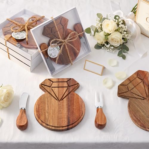 Set de 4 tablas para queso en forma de diamante miniatura 1