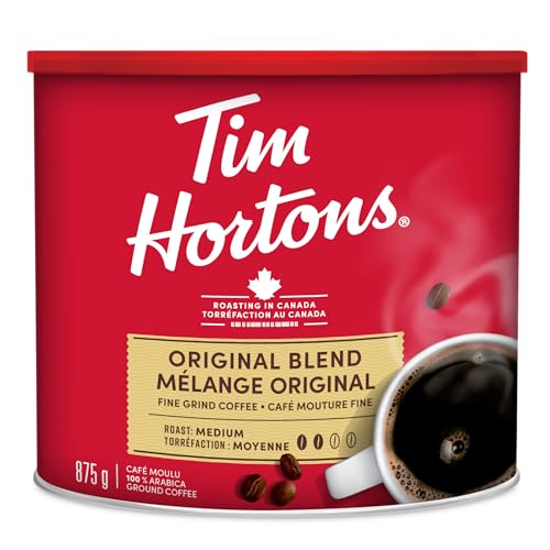 Tim Hortons 100% Arabica Original Blend, Medium Roast, Ground Coffee, 875g