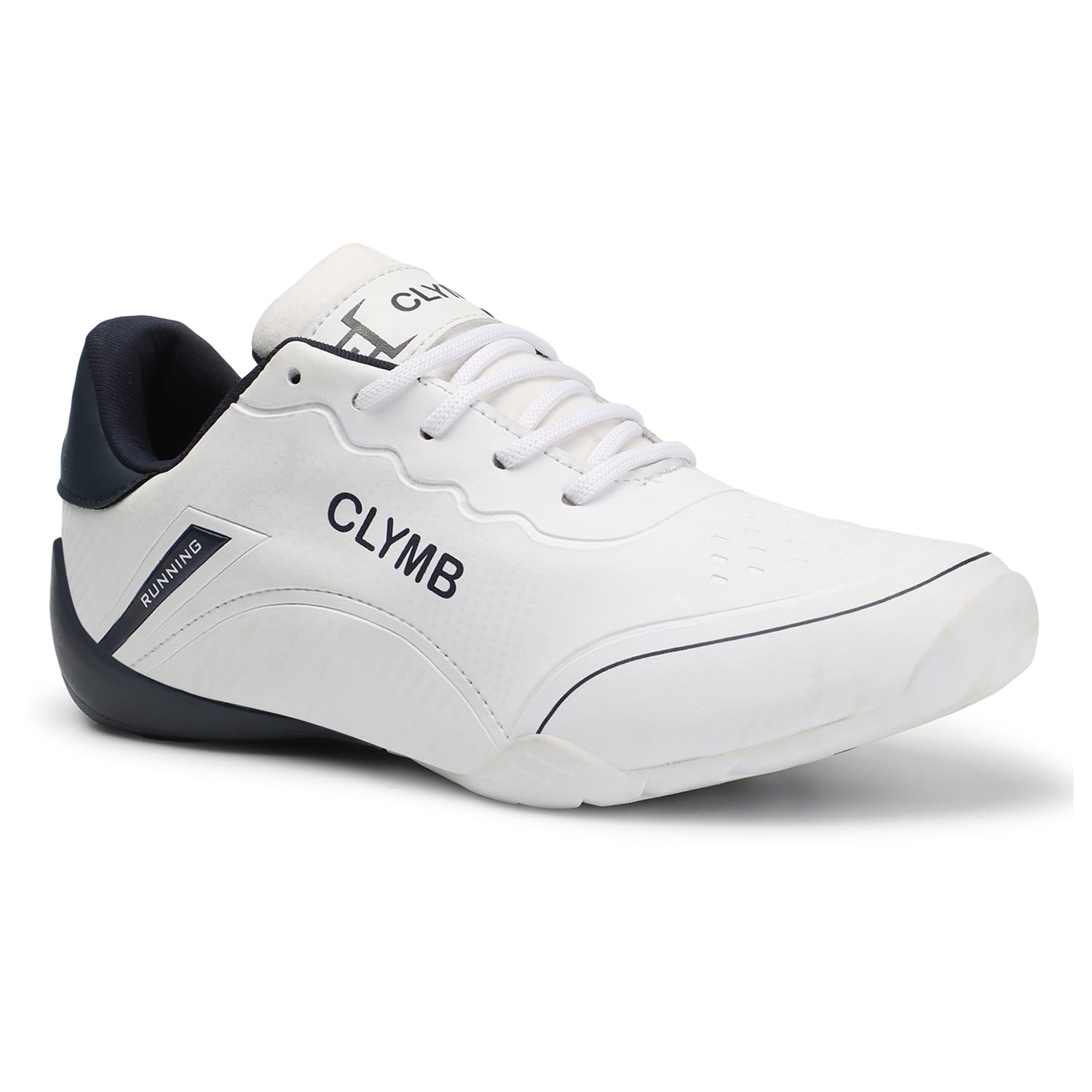 CLYMB Thar Synthetics White Lace-Ups Trendy/Stylish/Outdoors/Premium Comfortable Light Weight Motor Sports Sneakers for Mens (B0CBFXX397) Amazon Price History, Amazon Price Tracker