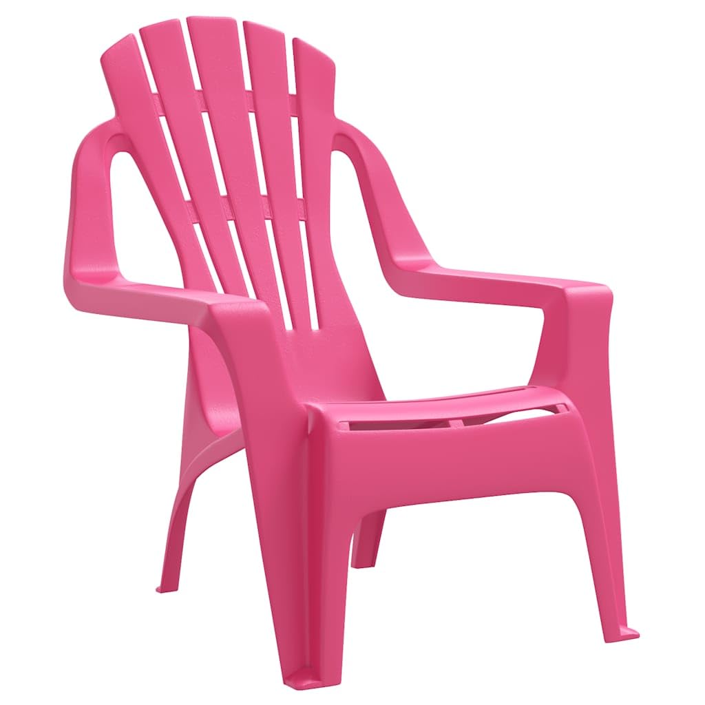 vidaXL Chaises de Jardin pour Enfants Lot de 2 Rose 37x34x44 cm PP, Chaise Longue, Chaise d'extérieur, sièges d'extérieur, sièges de Jardin