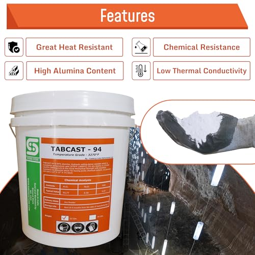 Cemento refractario denso para horno 22 lbs miniatura 3