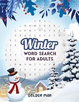 Winter Word Search for Adults: Relaxing and Cozy Large Print Holiday Puzzle Book for Teens and Seniors B0CPLLS1LC Book Cover