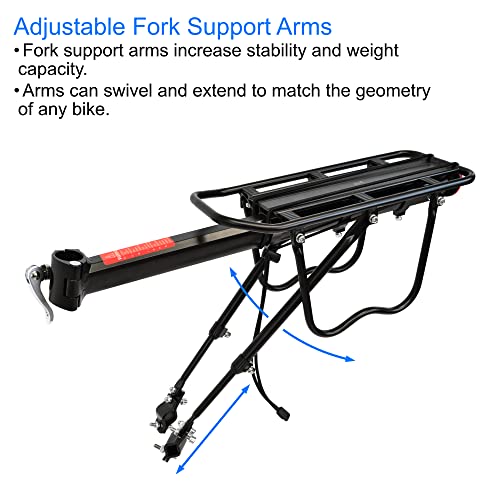 Lumintrail Rear Bike Racks For Bicycles - Bike Cargo Rear Rack For Back Of Bike With Quick Release - Made Of Aluminum Alloy #TOP5