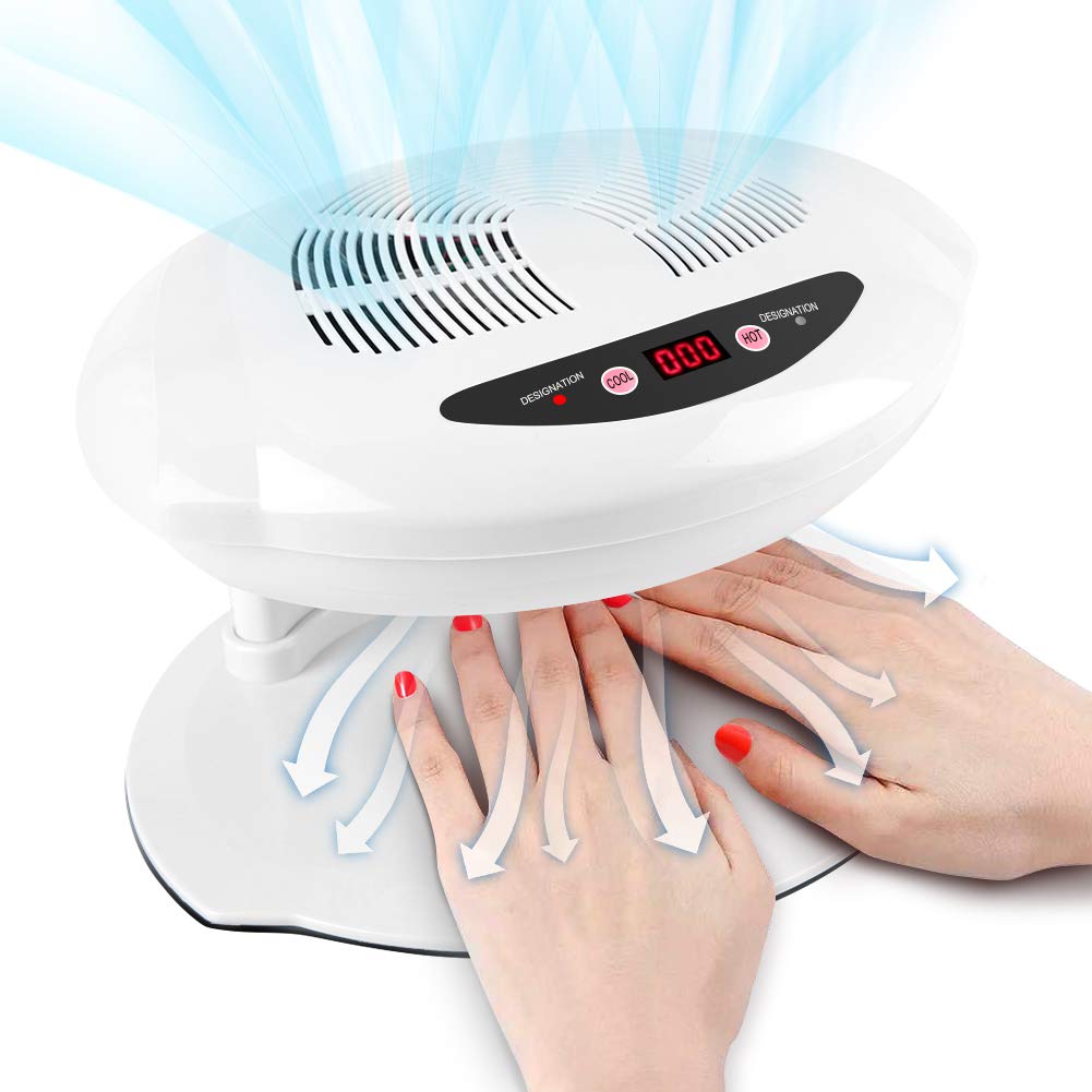 Nail Polish Dryer for Both Hands and Feet, 2 in 1 Cool/Warm Air Blow