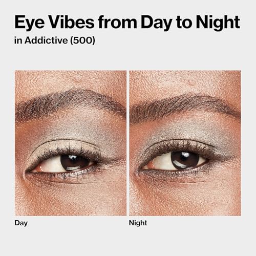 Image of Revlon ColorStay Day to Night Eyeshadow Quad, Longwear Shadow Palette with Transitional Shades and Buttery Soft Feel, Crease & Smudge Proof Upto 24 Hrs - Addictive