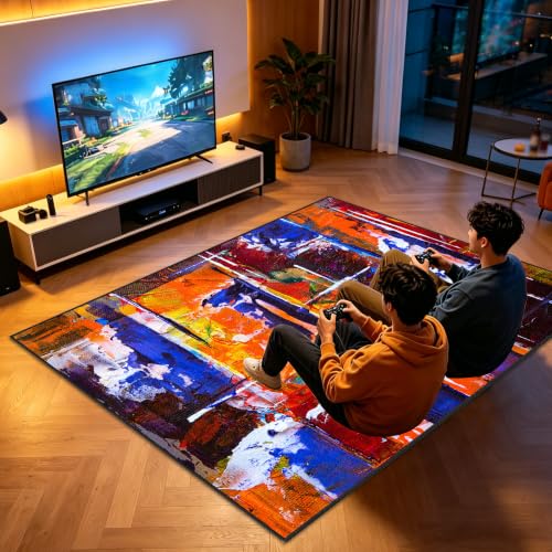Tapis de protection de sol gaming antidérapant avec effet 3D