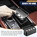 Coin Holder for Car, Automotive Coin Change Storage Organizer, Coin Storage Box Money Dispenser with 4 Compartment, Universal Car Organizers and Storage Dash-Mounted Holder for Most Cars, Trucks