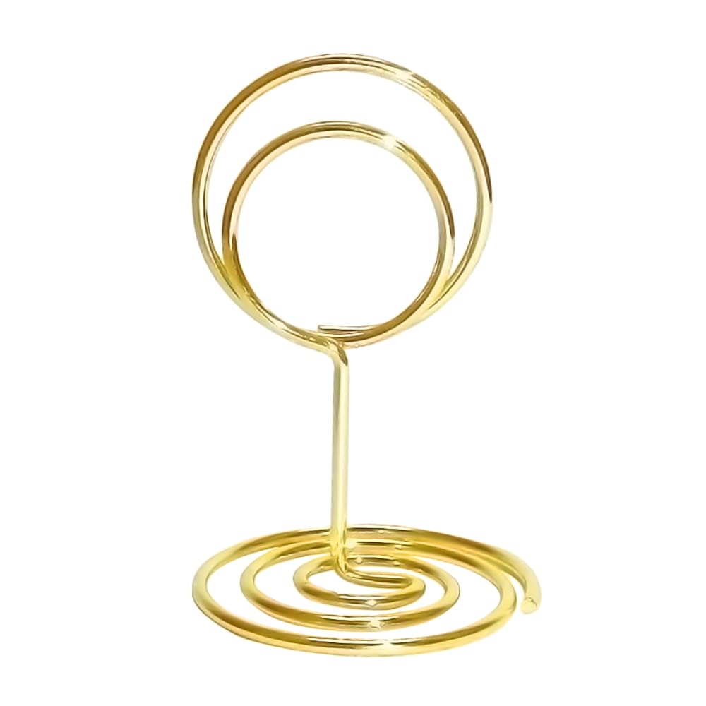 Segnaposto Porta Carte Da Tavolo - 20 Pezzi Metallici Dorati - Foto 4