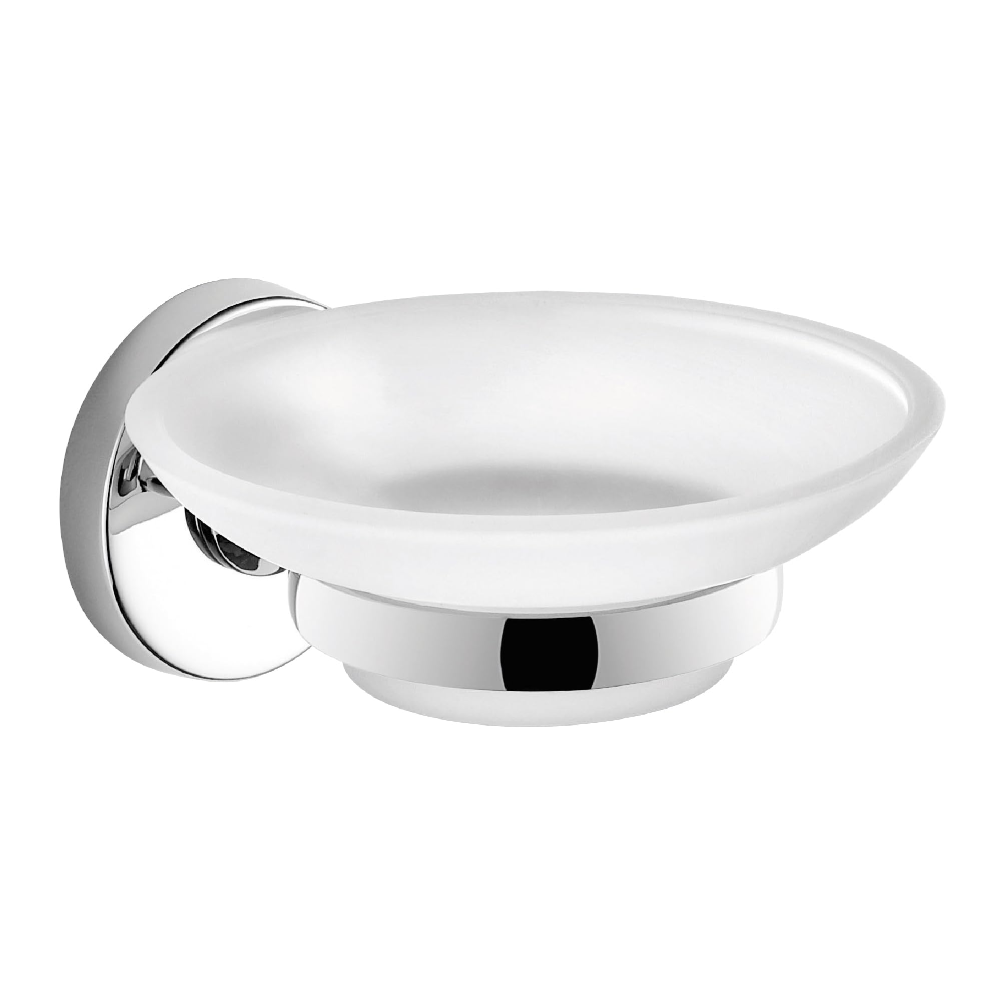 Gedy FELCE PLUS SOAP BOX, Stainless Steel Glass chromall, Chrome