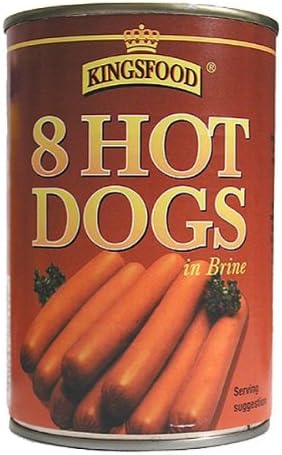 Kingsfood 8 Hot Dogs In Brine 12 x 400g