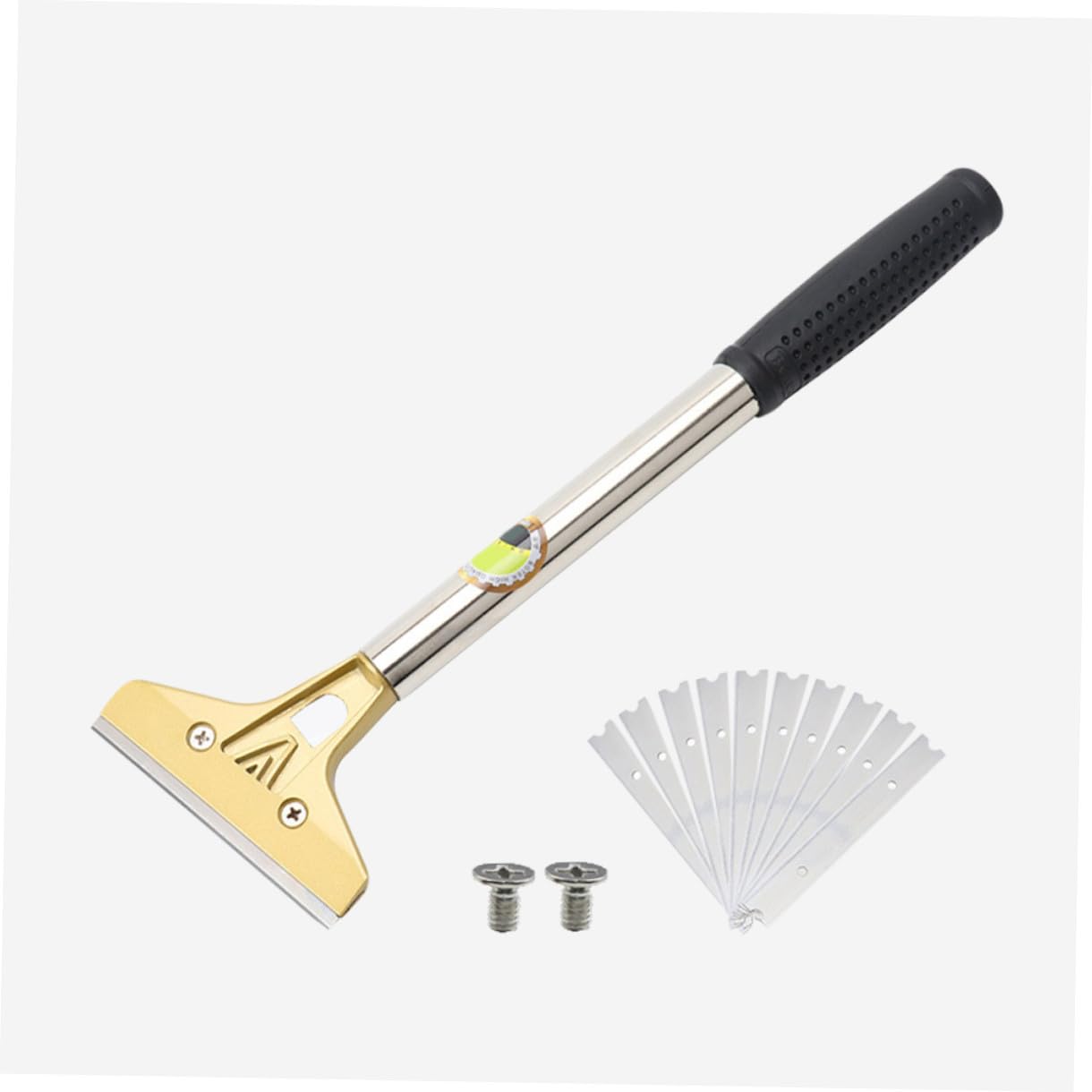 SOIMISS Raspador de Vidrio Pequeño para Limpieza de Estufas y Lechada Herramienta Manual Cuchilla Duradera Adecuado para Quitar Adhesivos Pintura y Silicona en Paredes y Baldosas