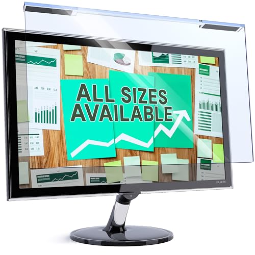 Panneau De Protection D'Écran Bloquant La Lumière Bleue Pour Moniteur Pc Film Filtrant Anti Uv Soulage La Fatigue Oculaire Type Suspendu