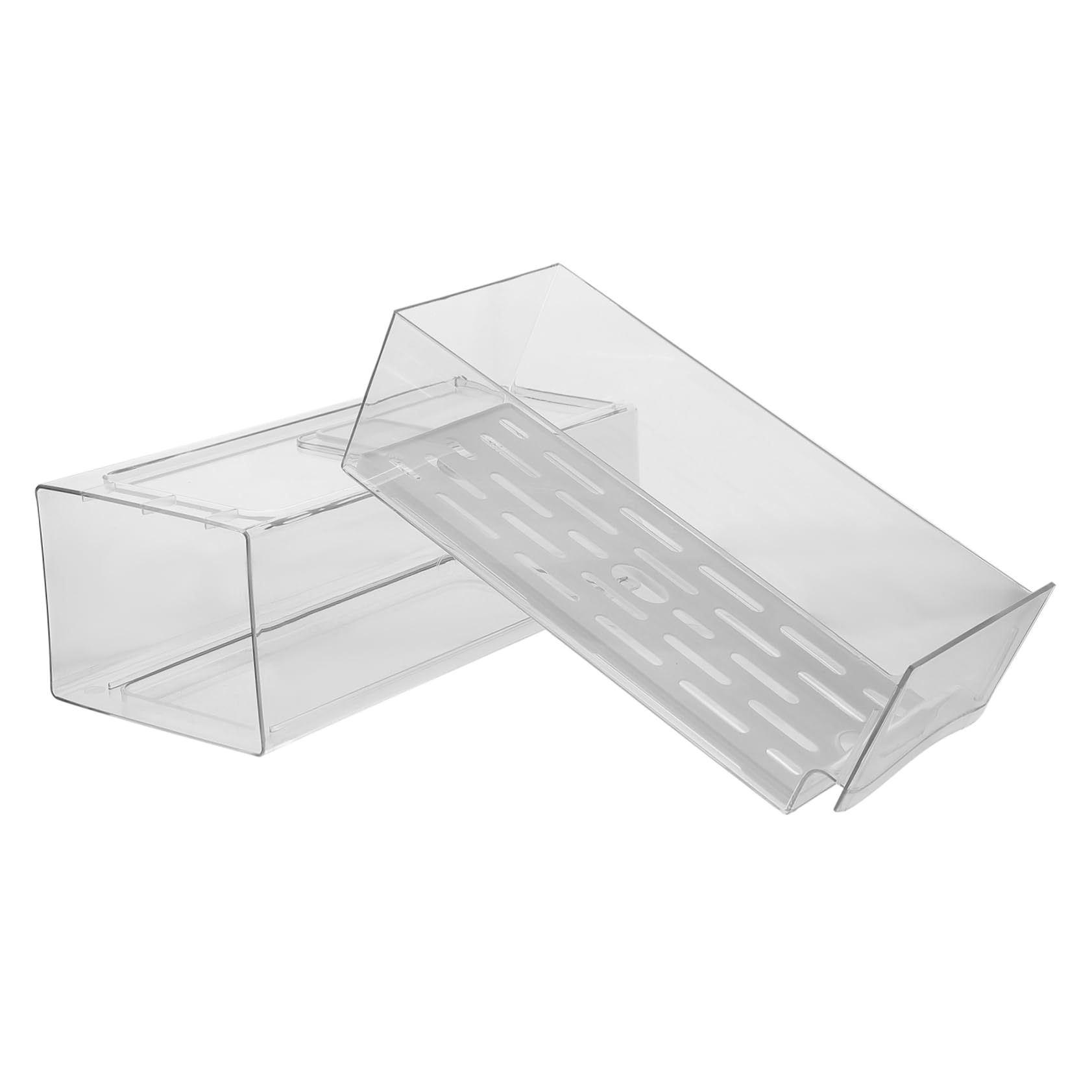 Alipis Crisper Boxes for Refrigerator Fruit Veggie Storage Out Organizers Pp Material Sealed Fridge Drawer Containers
