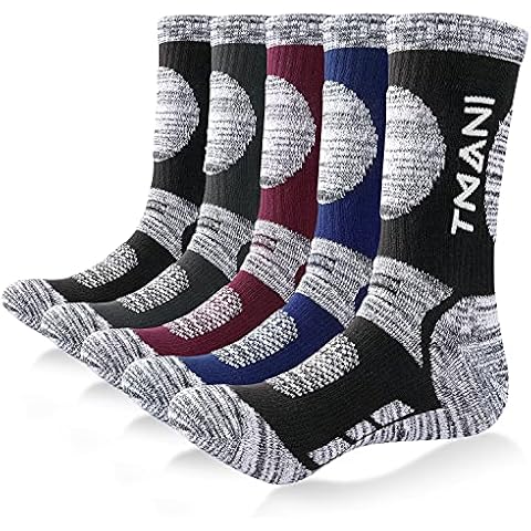 RUIXUE Mens Sports Socks Athletic Cushion Walking Socks Breathable Crew Socks Outdoor Multi Performance Socks for Hiking Trekking Running (5 Pairs/6 Pairs) Cover