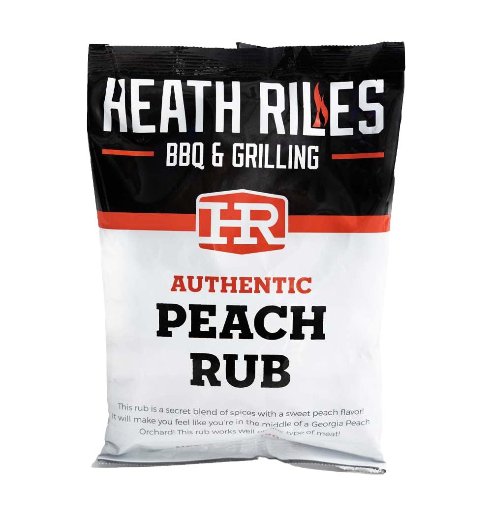 Heath Riles BBQ Rub - Peach Seasoning Rub, Champion Pitmaster Recipe, Legendary Rubs For Smoking & Grilling, 80+ BBQ Championships, 2 lb./32 oz.