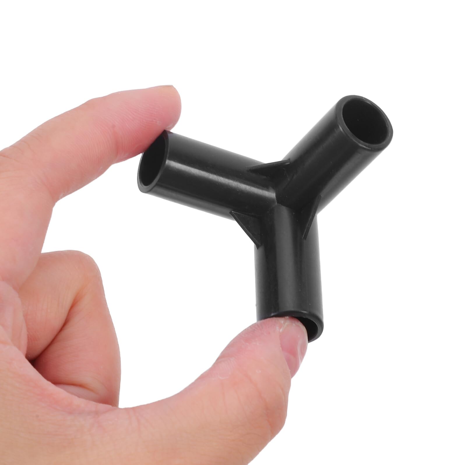Set da 20 Connettori per Scaffalature Modulari per Scarpe, Plastico Nero, Diametro Interno 11mm, Struttura Stabile per Soluzioni DIY in Camere da Letto