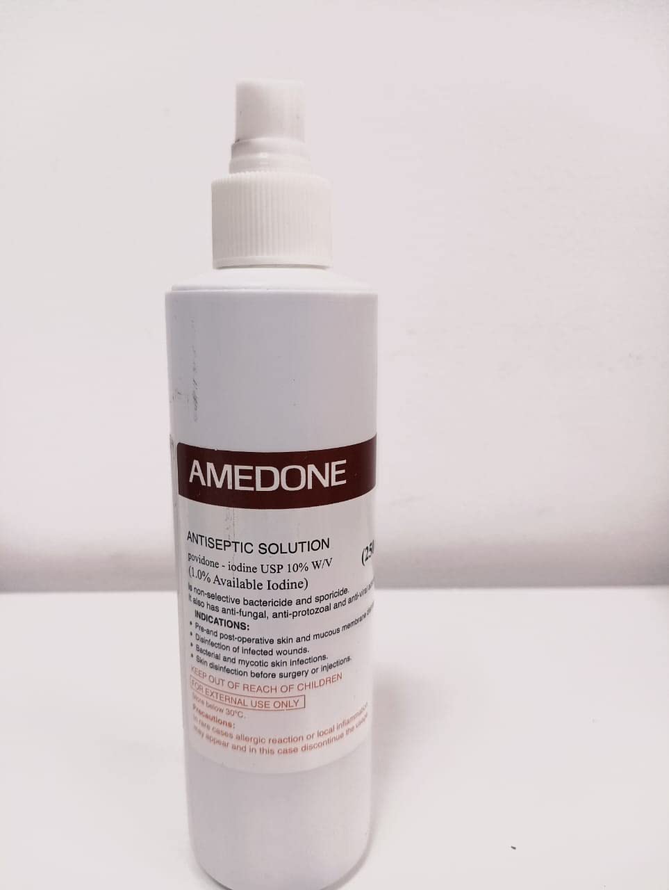ClinMed Amedone Antiseptic Solution(1.0% Available Iodine) 250ml