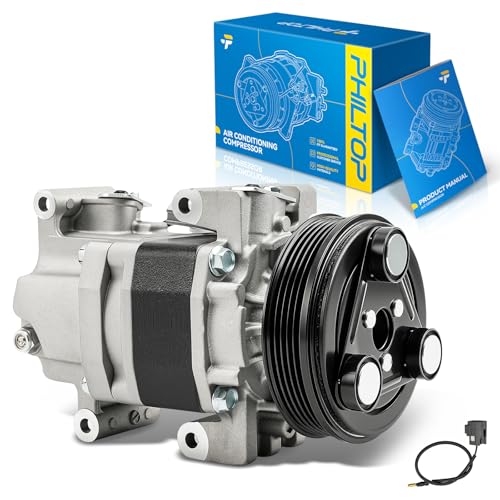 Image of PHILTOP C1840 Air Conditioner AC Compressor with Clutch for Mazda 3 2006, 2008, 2007 2.3L /2.0L,5 2006-2008