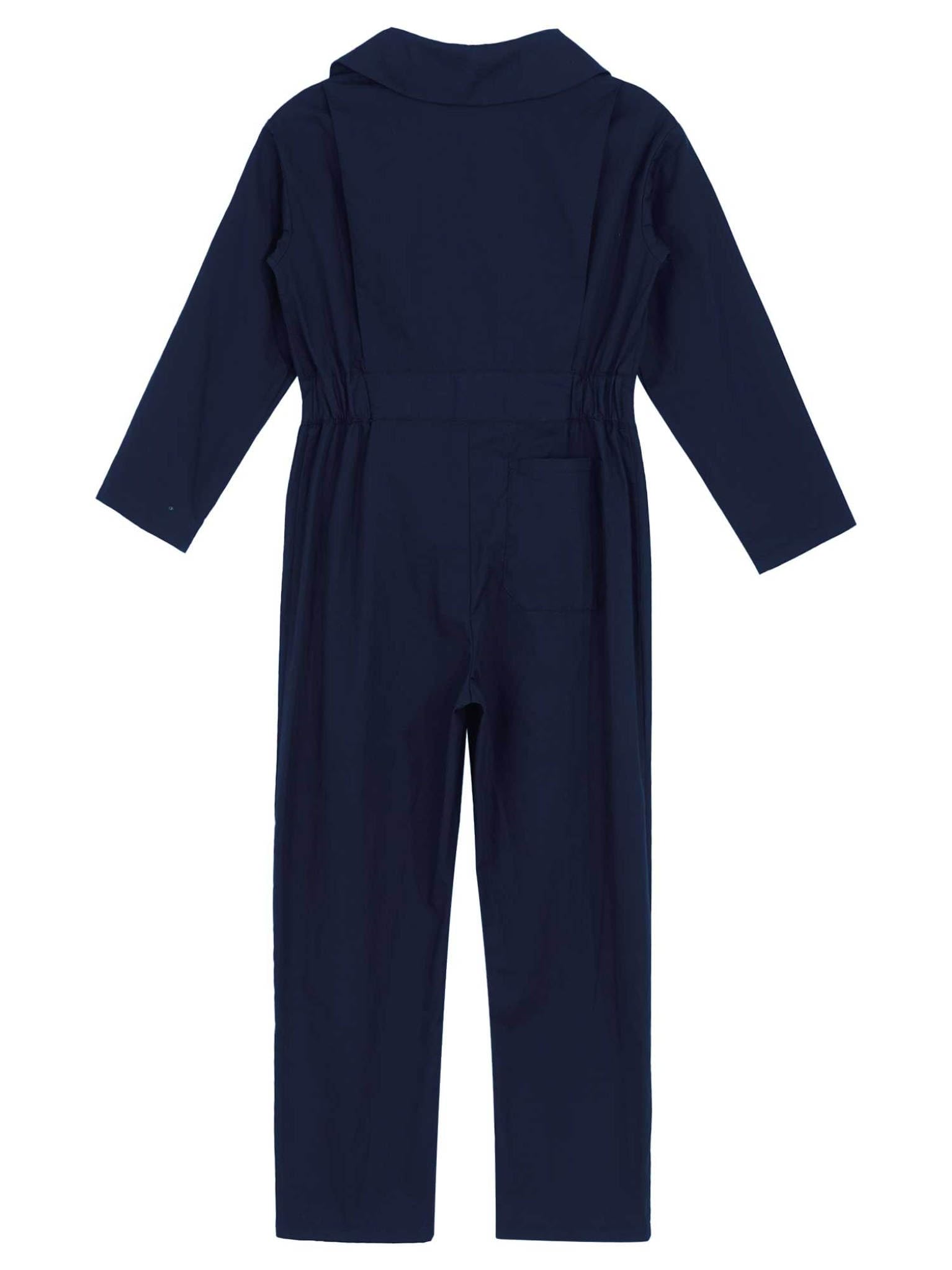 TTAO Blaumann - Mono de trabajo infantil de una pieza, transpirable, para otoño e invierno, talla 110-176