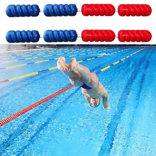Ligne de séparation de corde de sécurité pour piscine – Flotteurs haute visibilité pour la classification des voies, longueur durable, diamètre pour une meilleure sécurité de la piscine