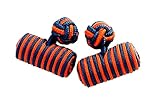  Stoffrollen Barrels orange blau zweifarbig ca. 9/19 mm 1 Paar