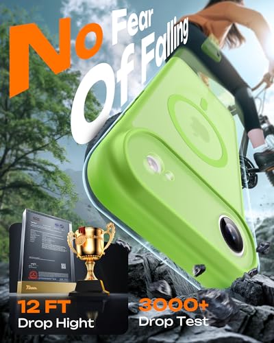 Image of TOCOL for iPhone Air Case, Compatible with Magsafe Charger, Full Camera Protection, Drop Protection, Translucent Matte Phone Case for iPhone 17 Air 6.5 inch (Light Green)