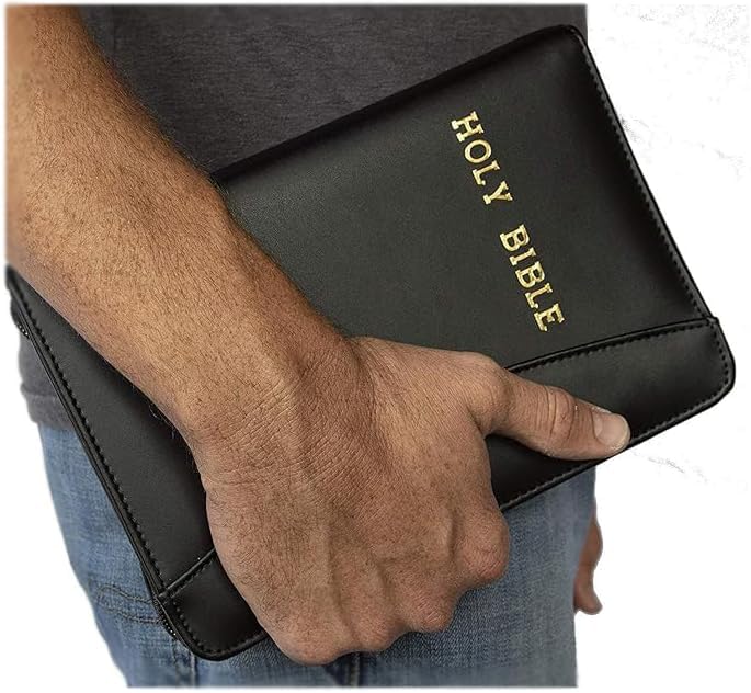 Garrison Grip Genuine Leather Locking Zipper Gun Case for Carry or Storage. Gold Leaf Lettering, Adjustable Holster, and Magazine holder. For Large to Medium-Sized guns.