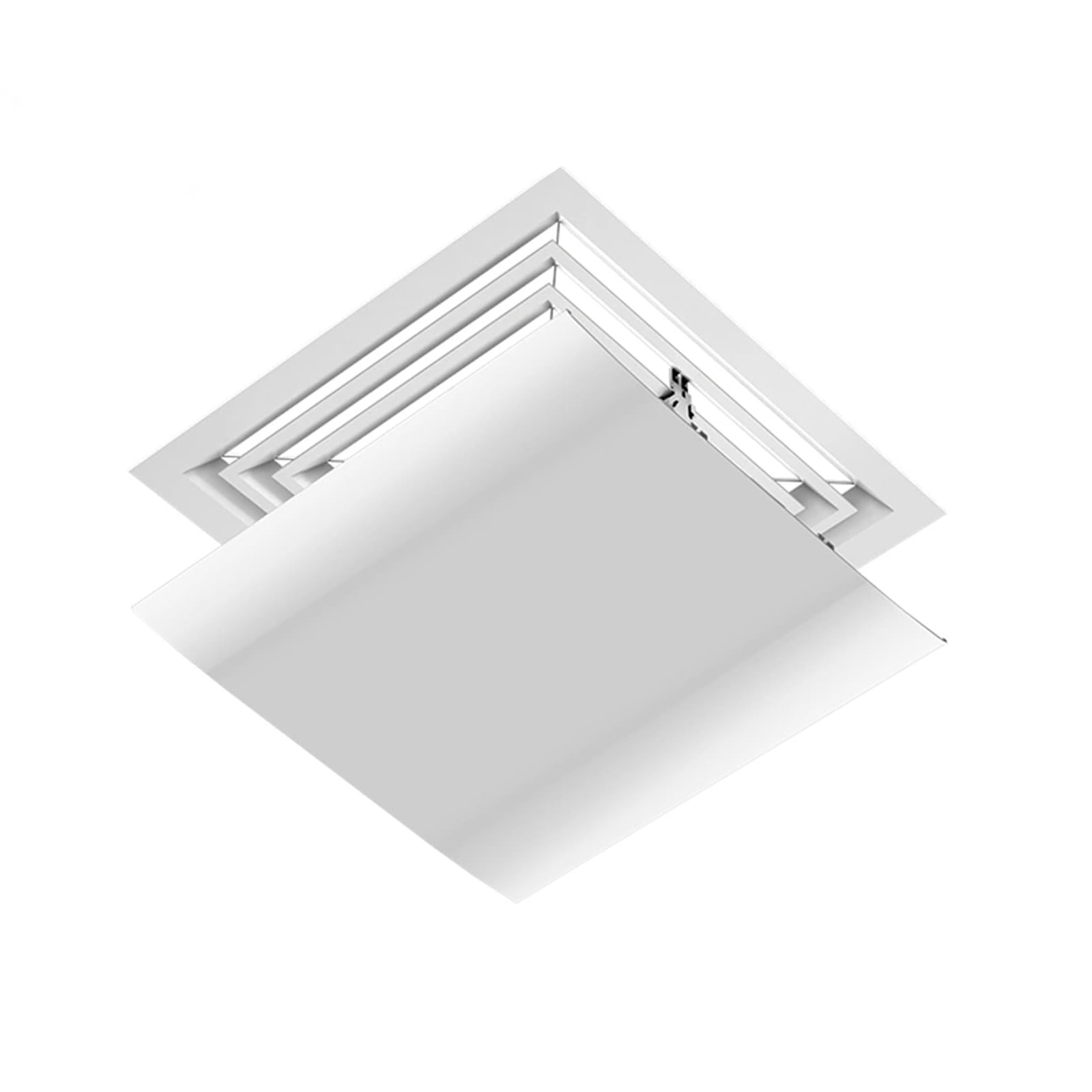 YGER JZGB Ceiling Vent Deflector, AC Air Deflector with Waterproof Cotton, PVC Material, Can be Used for Heating and Cooling, for Ceiling Vents(45x45cm/18x18in)