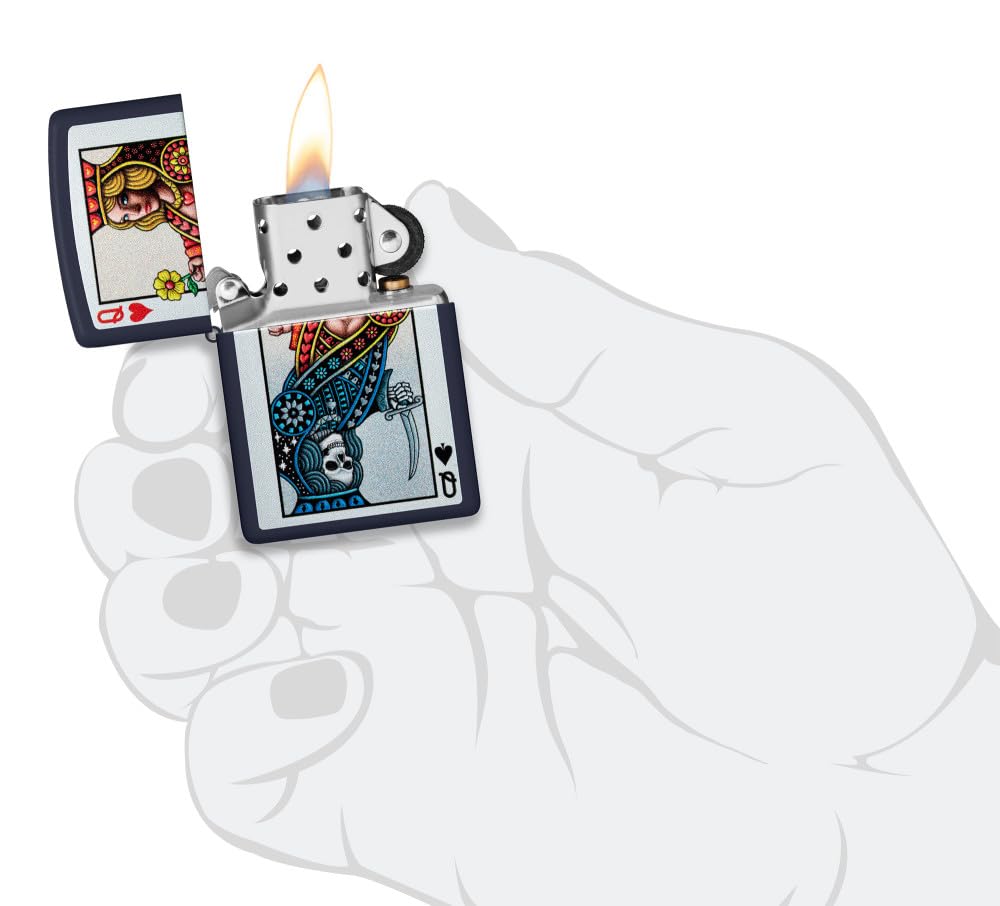 Accendino Zippo®, Accendino Antivento Ricaricabile Zippo, Realizzato in Metallo con Caratteristico "click" Zippo, Made in USA, Ottima Idea Regalo