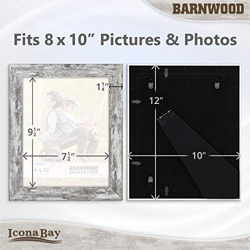 Icona-Bay-8×10-Pony-Gray-Picture-Frame-Country-Rustic-Style-8-x-10-Photo-Frame-Table-Top-or-Wall-Mount-Barnwood-Collection Icona Bay 8×10 Pony Gray Picture Frame Country Rustic Style 8 x 10 Photo Frame Table Top or Wall Mount Barnwood Collection
