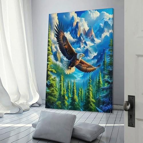 Peintures sur toile grand paysage d'hiver pour habiller un mur vide