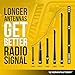 Ronin Factory 50 Cal Bullet Antenna - Ford F150 F250 F350 Super Duty Raptor (Bronco 21-23) Truck Accessory - RAM 1500 Short Antenna Replacement