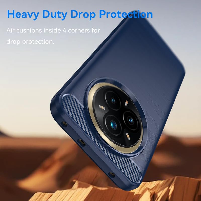 Image of Basic Case for Realme 14 Pro 5G (Carbon Fibre Blue)