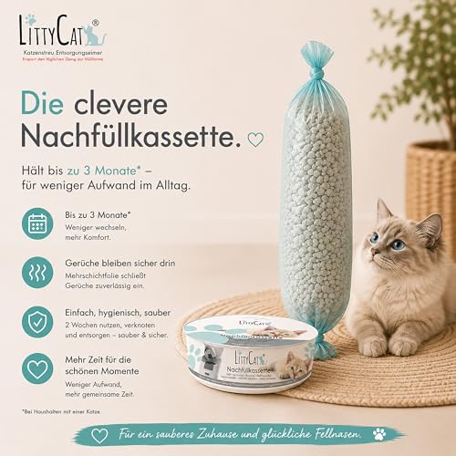 Gaine pour excréments de chat LittyCat anti-odeur et propre - 7