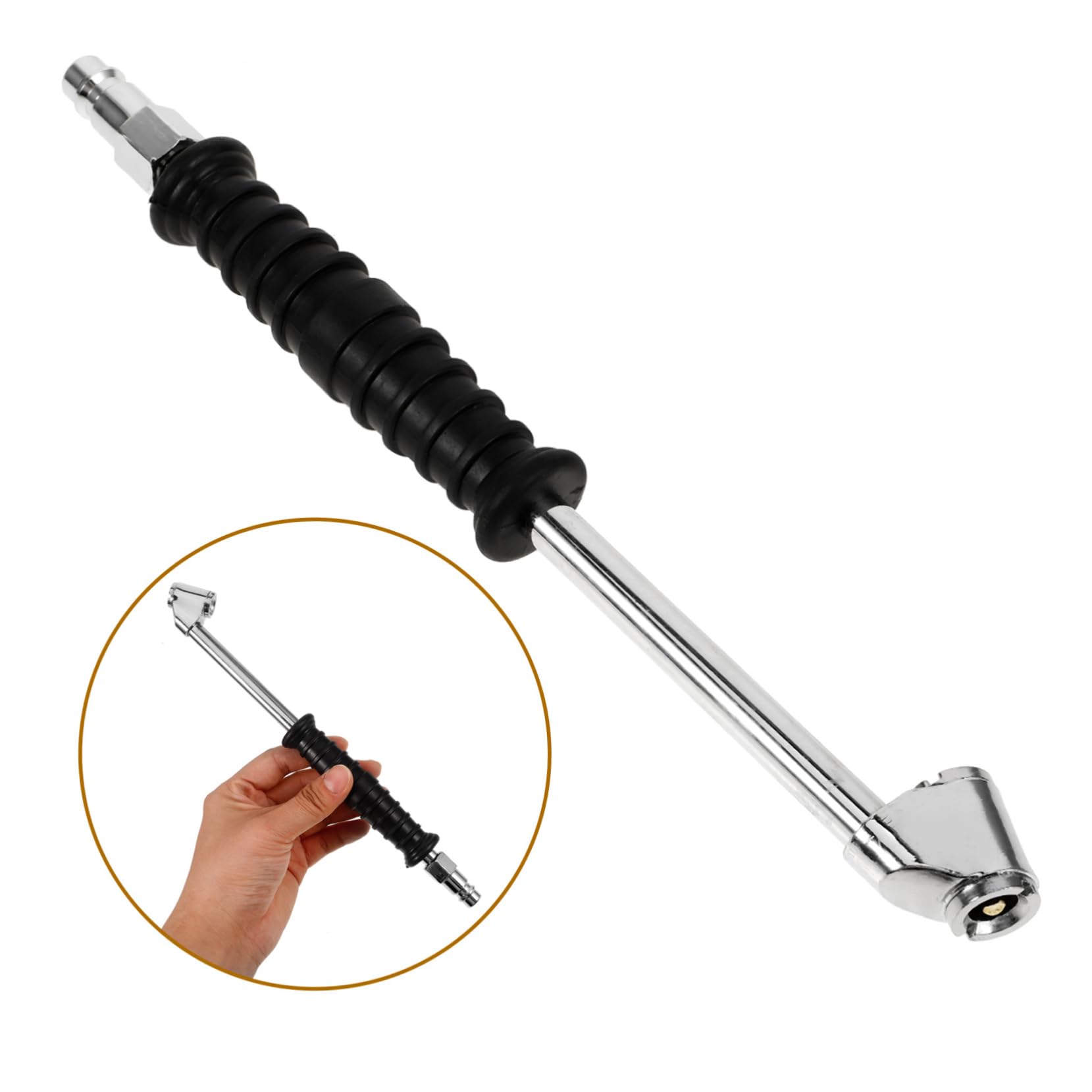5stücke Tire Chuck Reifenfüller Mit Metall-düse Kompatibel Mit Japanischen Und Europäischen Ventilen Luftanschluss Für Auto Und Fahrradreifen Langlebig Und Benutzerfreundlich