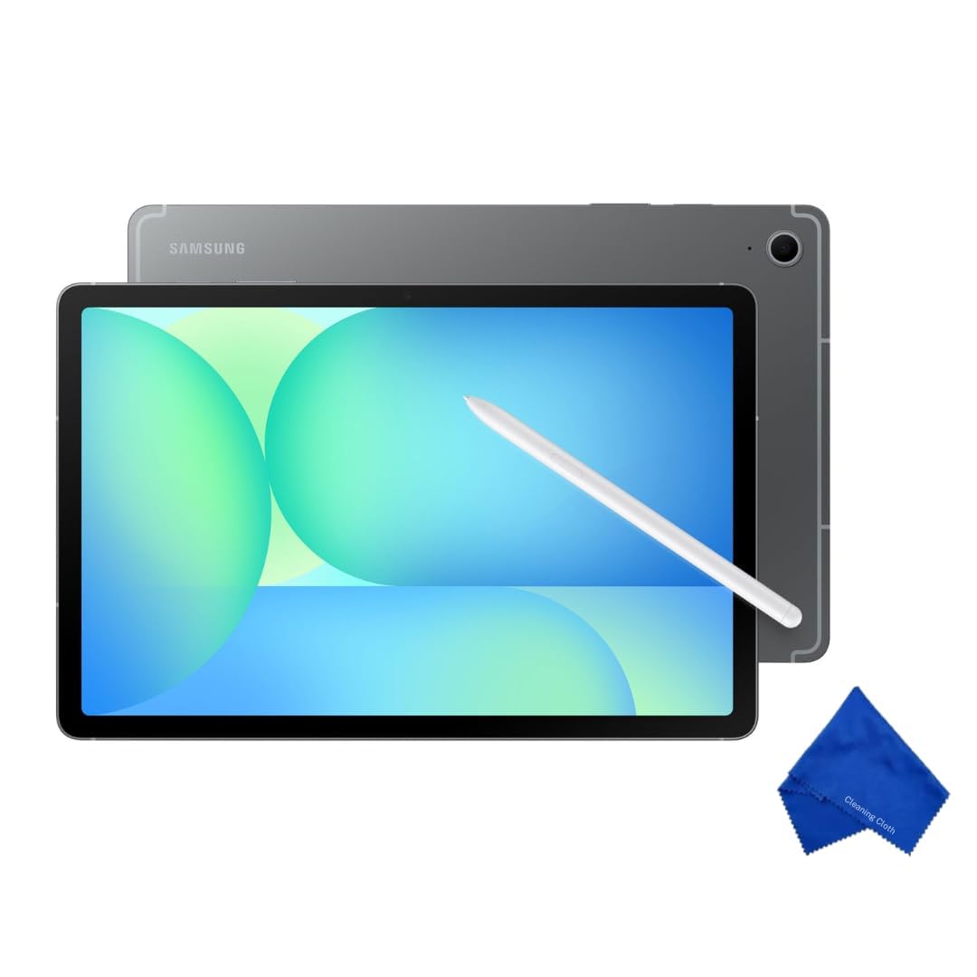Samsung Galaxy Tab S10 FE 10.9" Android Wi-Fi Tablet, 8GB RAM, 128GB Storage, Pen Included, Latest Model (with Microfiber Cloth) - Gray (International Version - SM-X520)