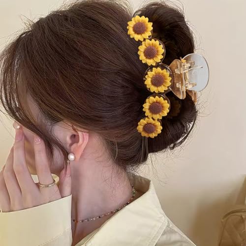 Pinza para el cabello con diseño de girasol miniatura 5