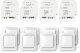 Bosch Smart Home Relais Schalter-Set inklusive Wandschalter, 8x Relais, 8x Wandschalter