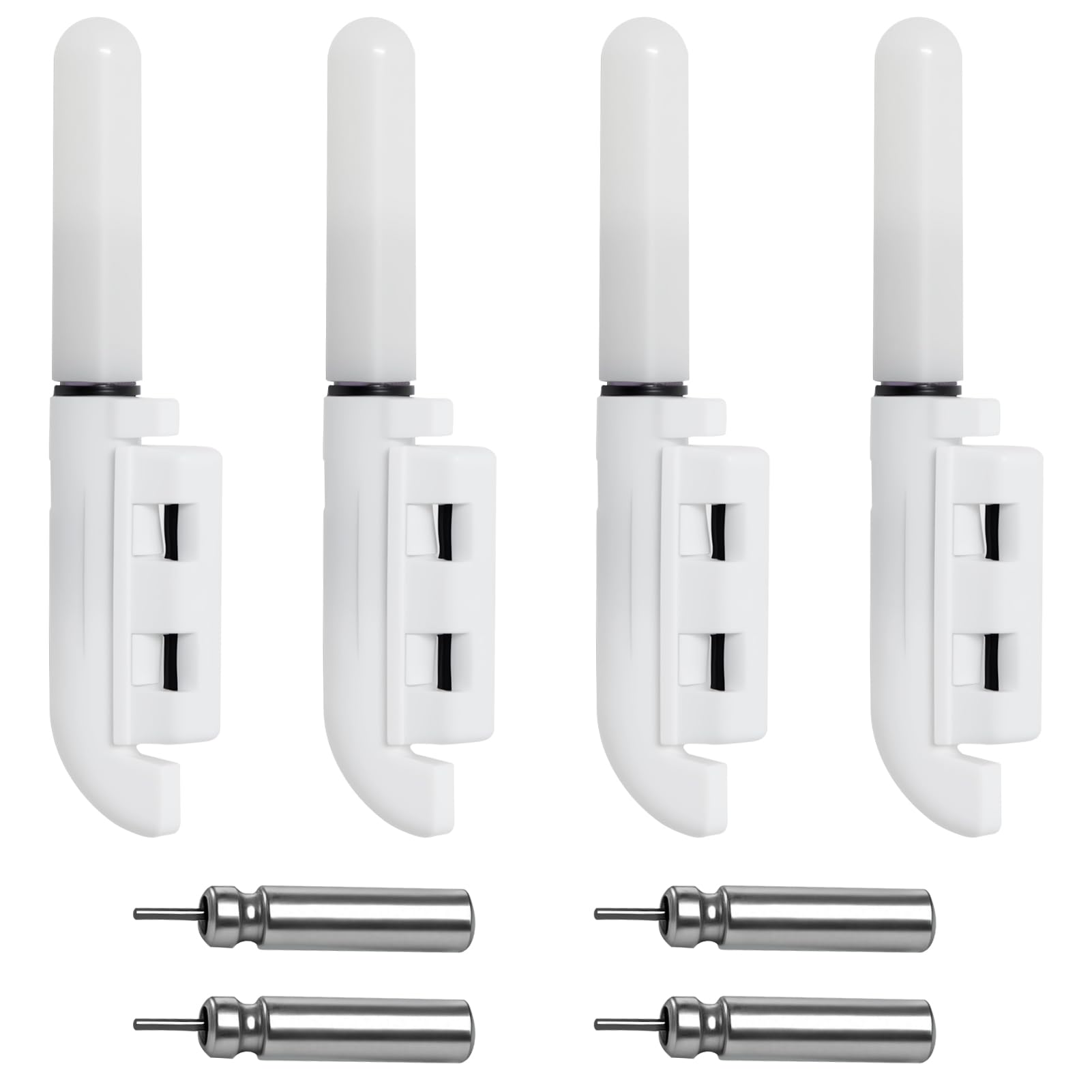 Fishing Rod Tip Lights, 4pcs Electronic Sea Fishing Accessories with Waterproof Design, Waterproof Glow Sticks for Bite Detection, High Visibility for Sea Rods and Beachcasters and Night Use