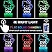3D Illusion Cat Night Light for Kids 16 Color Change Decor Lamp with Remote Gifts for Boys Girls Birthday ChristmasQ