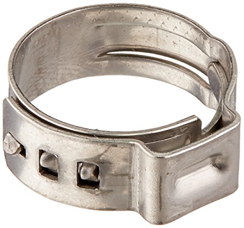 Oetiker 16700035 Stepless Ear Clamp, One Ear, 7 mm Band Width, Clamp ID Range 25.4 mm (Closed) - 28.6 mm (Open) (Pack of 5)