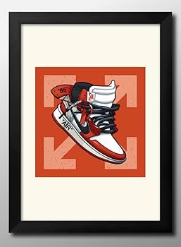 水晶絵　ナイキ　NIKE　スニーカー　アート　アートパネル　絵画　額縁　キラキラ 楽天市場】クリスタル アートパネル ブランドオマージュアート