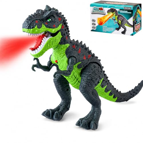 Electric Walking T-Rex,Dinosaur Toys,with Spray,Light,Roar,Ages 3 4 5 6 7 8