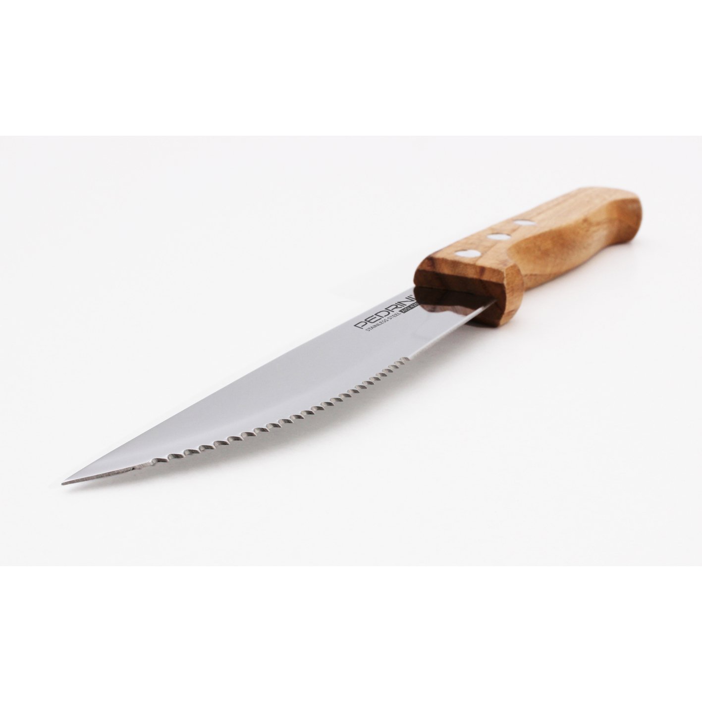 Pedrini Steak House Coltello Bistecca, Acciaio Inossidabile, Argento, 4 unità