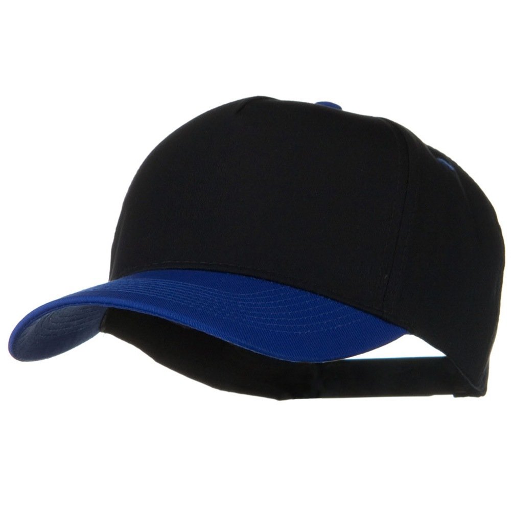 OTTO Cotton Twill Two Tone 5 Panel Prostyle Snap Cap - Black Jade