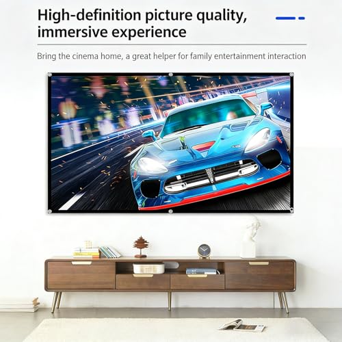 Pantalla portátil plegable 100 pulg doble cara miniatura 7